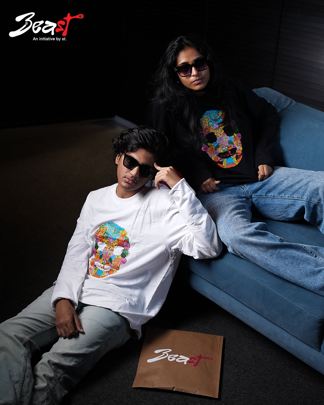 Skull - Black Sweatshirt