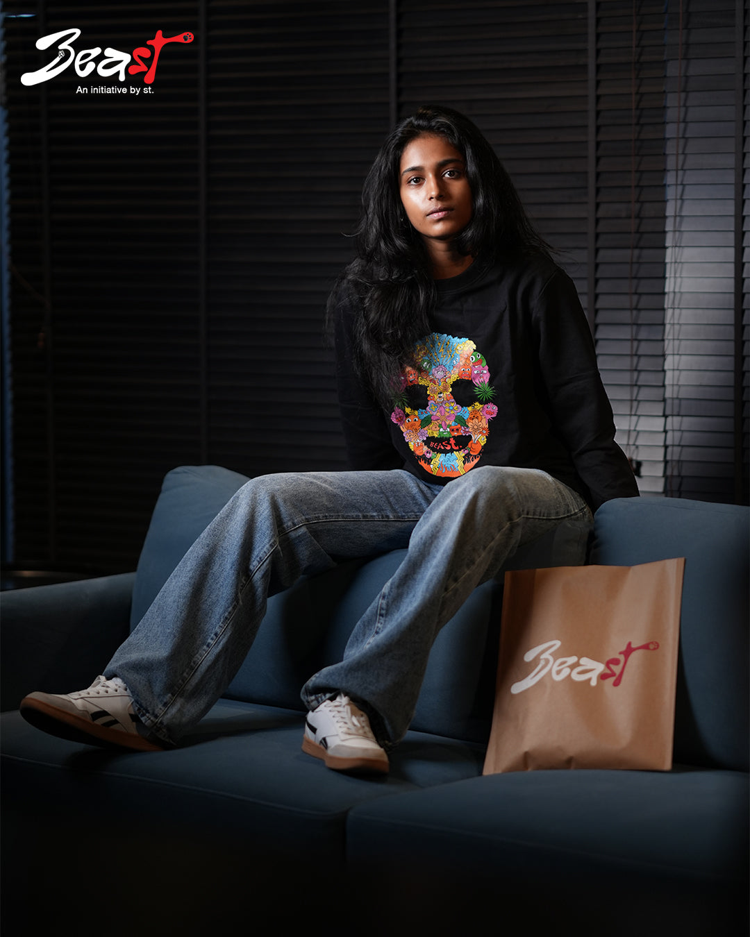 Skull - Black Sweatshirt