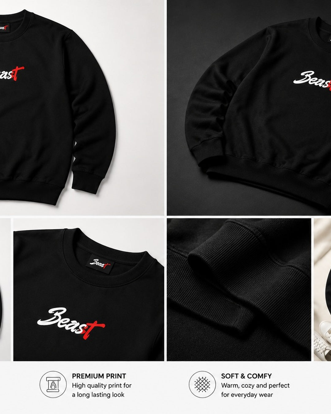 Beast -Black Sweatshirt